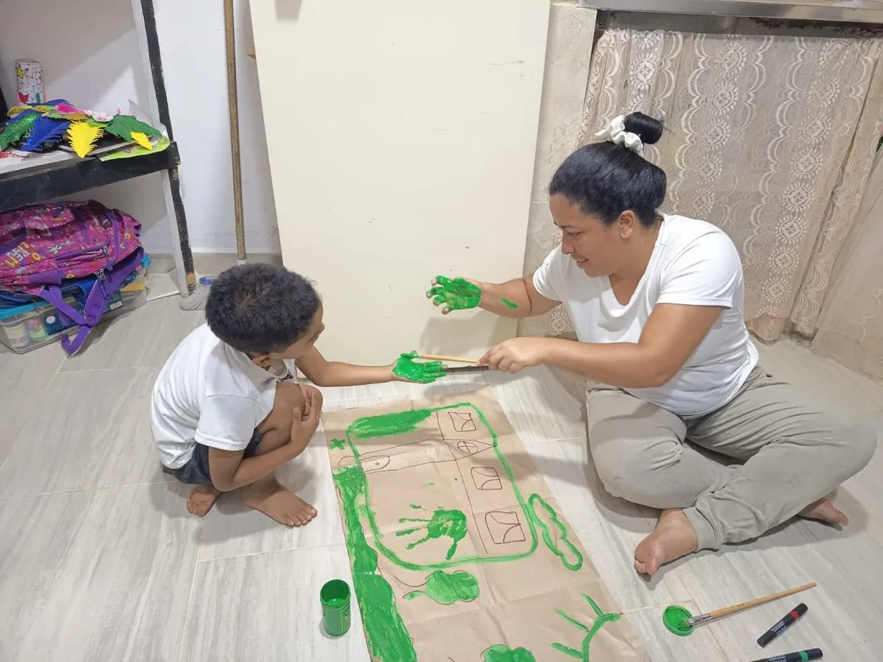 Actividad comunitaria de la Corporación Zarigüeyas LDZ